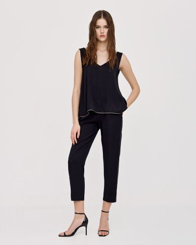 Дамски елегантен топ в черно ACCESS FASHION (SKU)2086