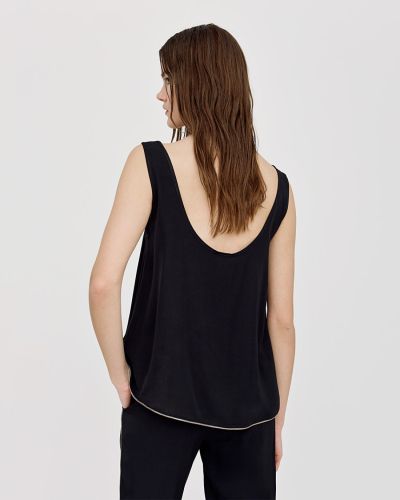 Дамски елегантен топ в черно ACCESS FASHION (SKU)2086