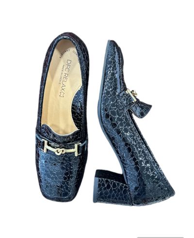 Дамска елегантна черна обувка RELAX (SKU) 62013 AW/24