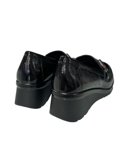 Дамска класическа мокасина в черен цвят PITILLOS (SKU)10031