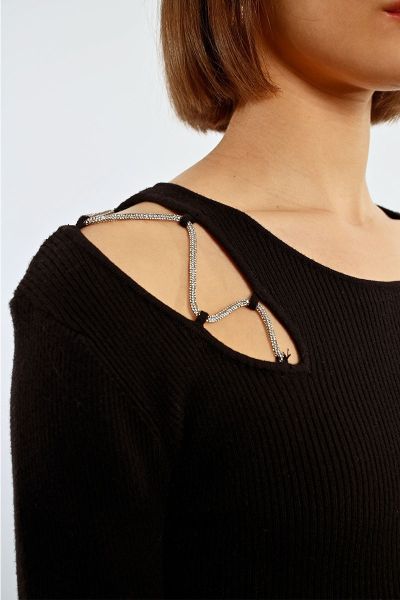 Плетена рокля с изрязано рамо MOLLY BRACKEN (SKU) EL1005CN