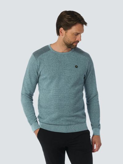 Men's Sweater with Jacquard Palette NO EXCESS (SKU) 25230821SN