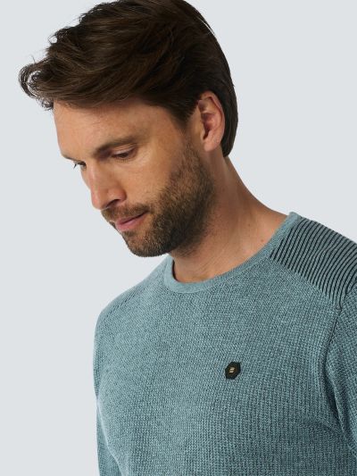 Men's Sweater with Jacquard Palette NO EXCESS (SKU) 25230821SN