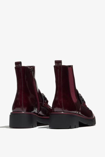 Women's boot in burgundy color REGARDE LE CIEL (SKU)GINEVRA04