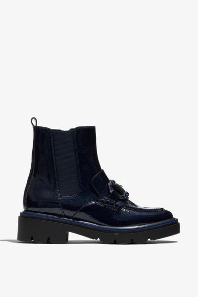 Women's boot in indigo color REGARDE LE CIEL (SKU) GINEVRA04