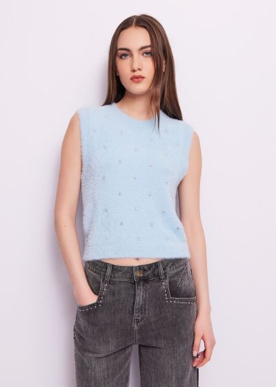 Women's sleeveless sweater GAUDI (SKU) 421BD53027