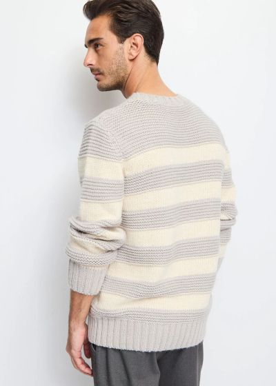 Men's striped wool sweater GAUDI (SKU) 421GU53066