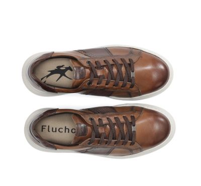 Мъжки сникърс  в кафяв цвят FLUCHOS (SKU)2043