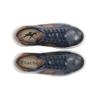 Мъжки сникърс в тъмно син цвят FLUCHOS (SKU) 2043.