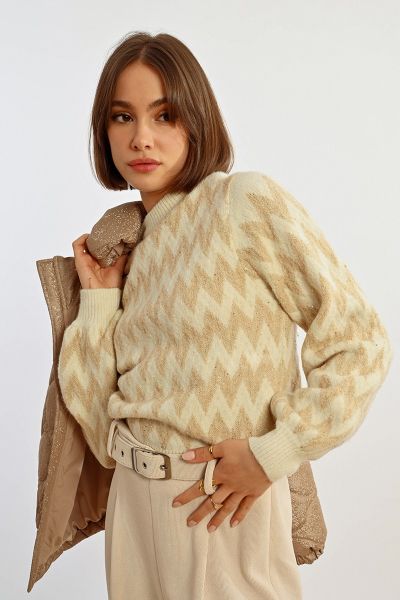 Women's jacquard sweater MOLLY BRACKEN (SKU) LAL498CH