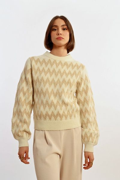 Women's jacquard sweater MOLLY BRACKEN (SKU) LAL498CH