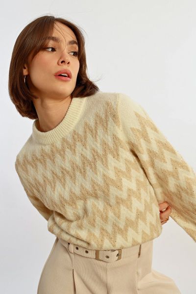Women's jacquard sweater MOLLY BRACKEN (SKU) LAL498CH