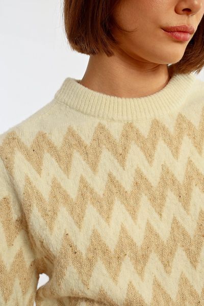 Women's jacquard sweater MOLLY BRACKEN (SKU) LAL498CH