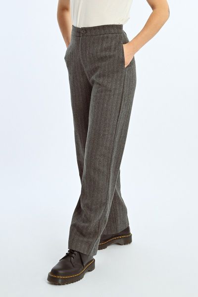 Women's Fine Striped Wide Trousers MOLLY BRACKEN (SKU) TL403CH