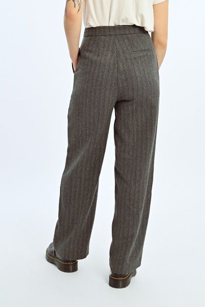 Women's Fine Striped Wide Trousers MOLLY BRACKEN (SKU) TL403CH