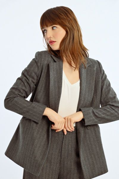Дамско сако с фини райета MOLLY BRACKEN (SKU) TL402CH