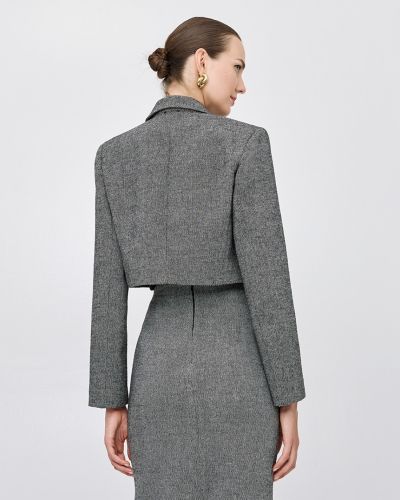 Дамски къс блейзър от туид  ACCESS FASHION (SKU) 1003