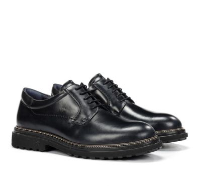 Men's classic shoe in black color FLUCHOS (SKU)2054