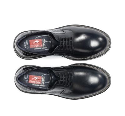 Men's classic shoe in black color FLUCHOS (SKU)2054