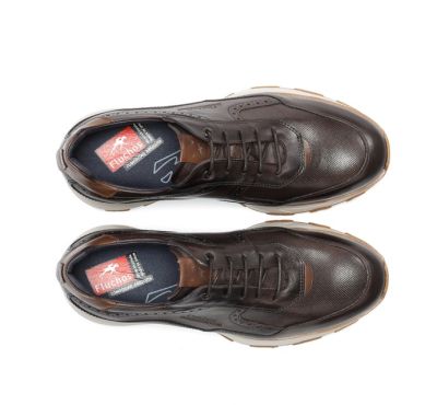 Men's casual shoe in dark brown color FLUCHOS (SKU) 2082