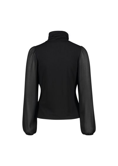 Дамска блуза от еластично трико в черно GAUDI (SKU) 421BD64028