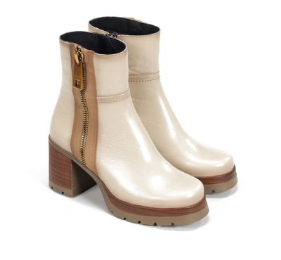 DORKING Cream High Heel Women's Boot (SKU)9413.