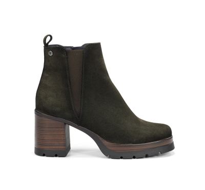 DORKING Women's High Heel Green Boot (SKU) 9414
