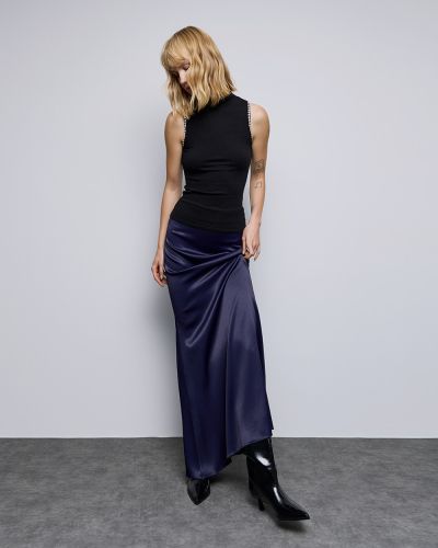 Дамски топ с кристали в черно ACCESS FASHION (SKU) 8021.