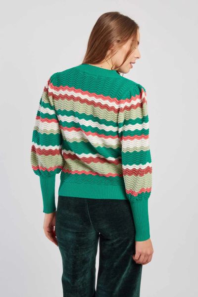 Women's sweater in colorful stripes DERHY (SKU) A440003