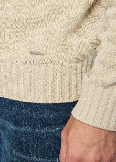 Fine men's sweater with round neckline GAUDI (SKU) 421GU53049