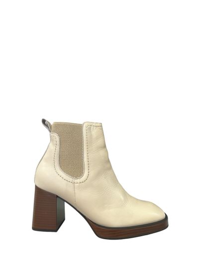 Elegant women's boot in cream color PITILLOS (SKU)5483
