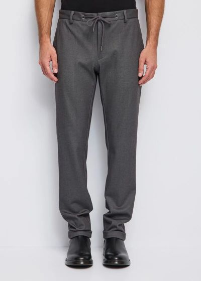 Men's elastic trousers in gray color GAUDI (SKU) 421GU25005