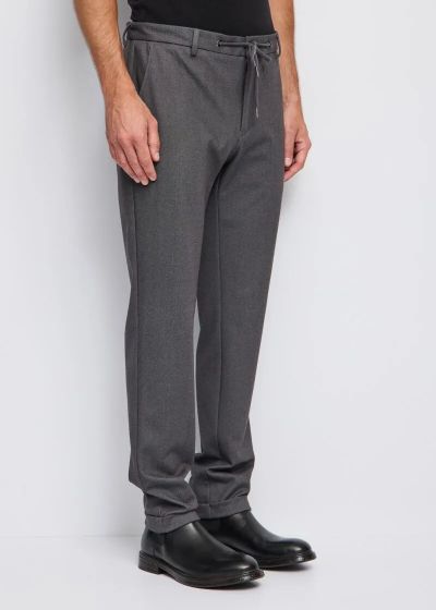 Men's elastic trousers in gray color GAUDI (SKU) 421GU25005