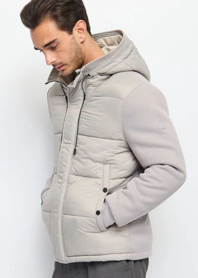 Men's winter jacket in gray color GAUDI (SKU) 421GU35013