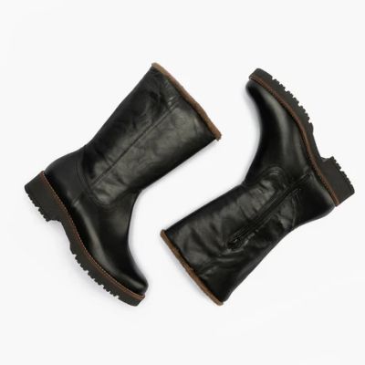Casual short boot in black color PITILLOS (SKU) 10086