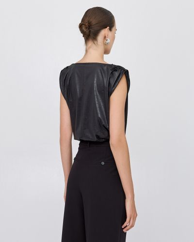 Дамски топ с драпирано деколте ACCESS FASHION (SKU) 2124