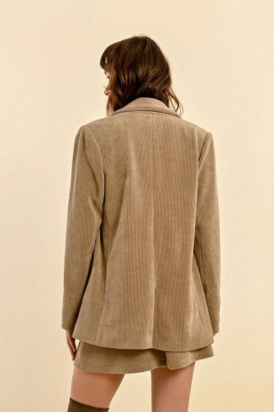 Дамски прав кадифен блейзър MOLLY BRACKEN (SKU) T1322BCN