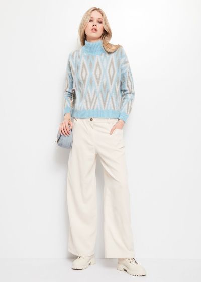 GAUDI Women's High Neck Sweater (SKU) 221FD35028