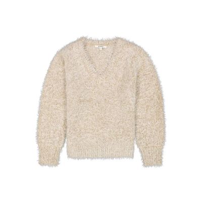 GARCIA Beige Fluffy Thread Women's Sweater (SKU) I30044