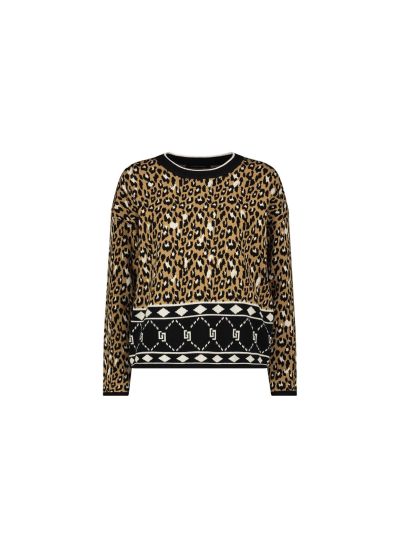 Women's sweater with animal print GAUDI (SKU) 321BD53058