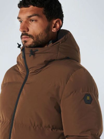 Мъжко яке със средна дължина в светло кафяв цвят NO EXCESS (SKU)21630824