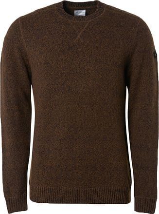 Men's sweater in brown melange NO EXCESS (SKU)21210918