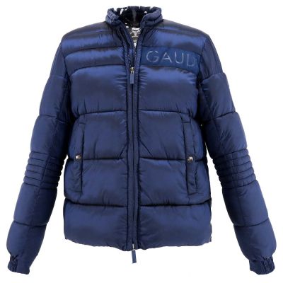 Men's fitted jacket in dark blue color GAUDI (SKU)221GU35023