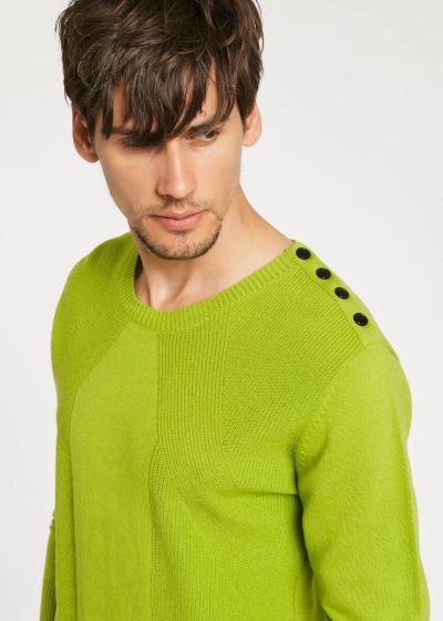 Men's knitted sweater with wool GAUDI (SKU) 021GU53017