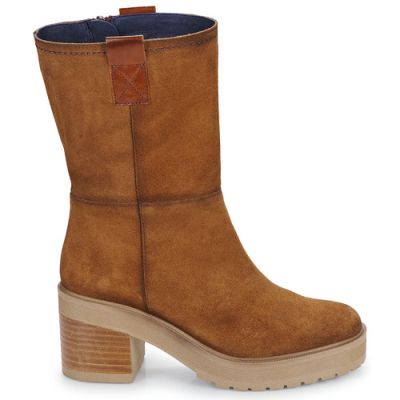 Women's suede boot in brown color DORKING (SKU) 9354