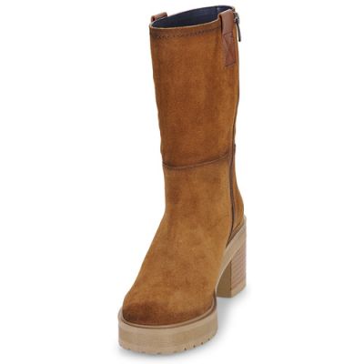 Women's suede boot in brown color DORKING (SKU) 9354
