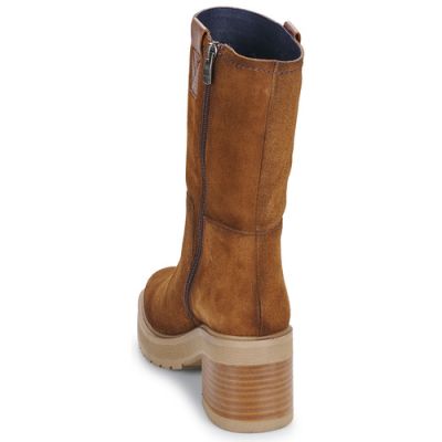 Women's suede boot in brown color DORKING (SKU) 9354