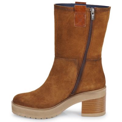 Women's suede boot in brown color DORKING (SKU) 9354