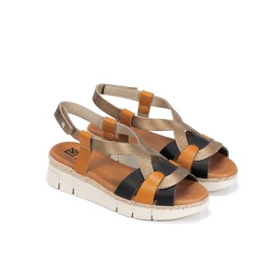 Casual women's sandal with flat soles DORKING (SKU) 9482