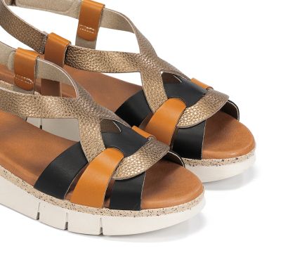 Casual women's sandal with flat soles DORKING (SKU) 9482